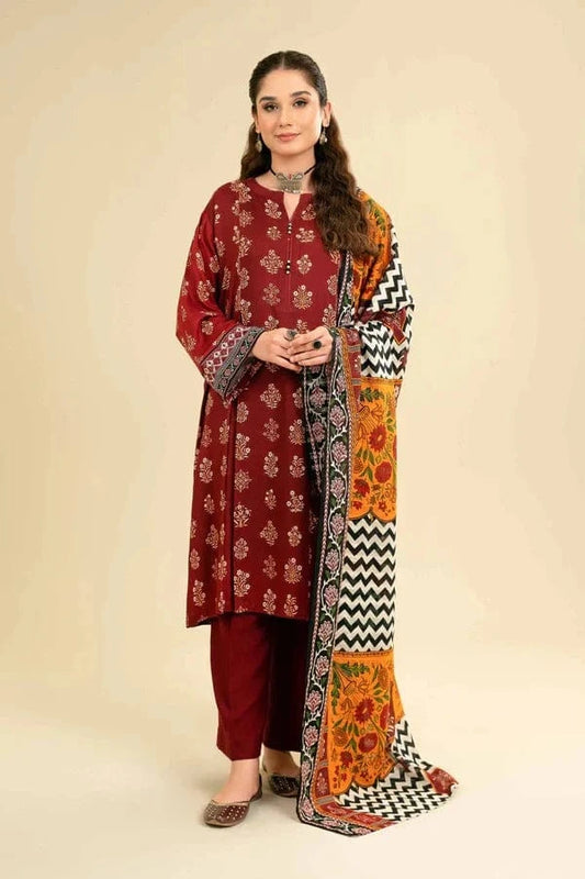 Sapphire SPW-881 Dhanak Embroidered 3pc Wt