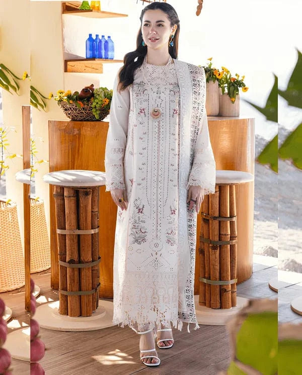 Qalamkaar QL-1023 Chikenkari Embroidered lawn 3pc