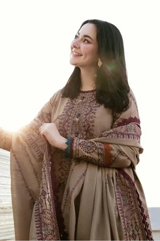 Florant Flo-185 Embroidered Dhanak 3pc