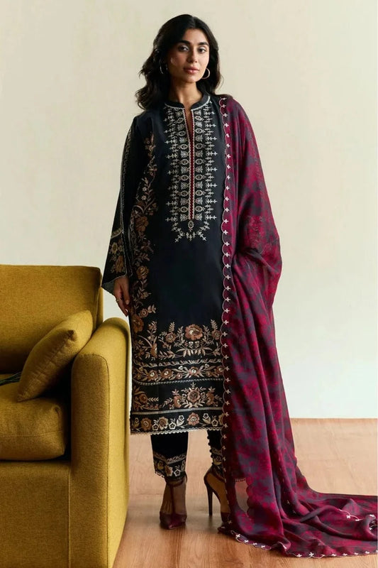 Sapphire Coco-78 Embroidered Dhanak 3pc