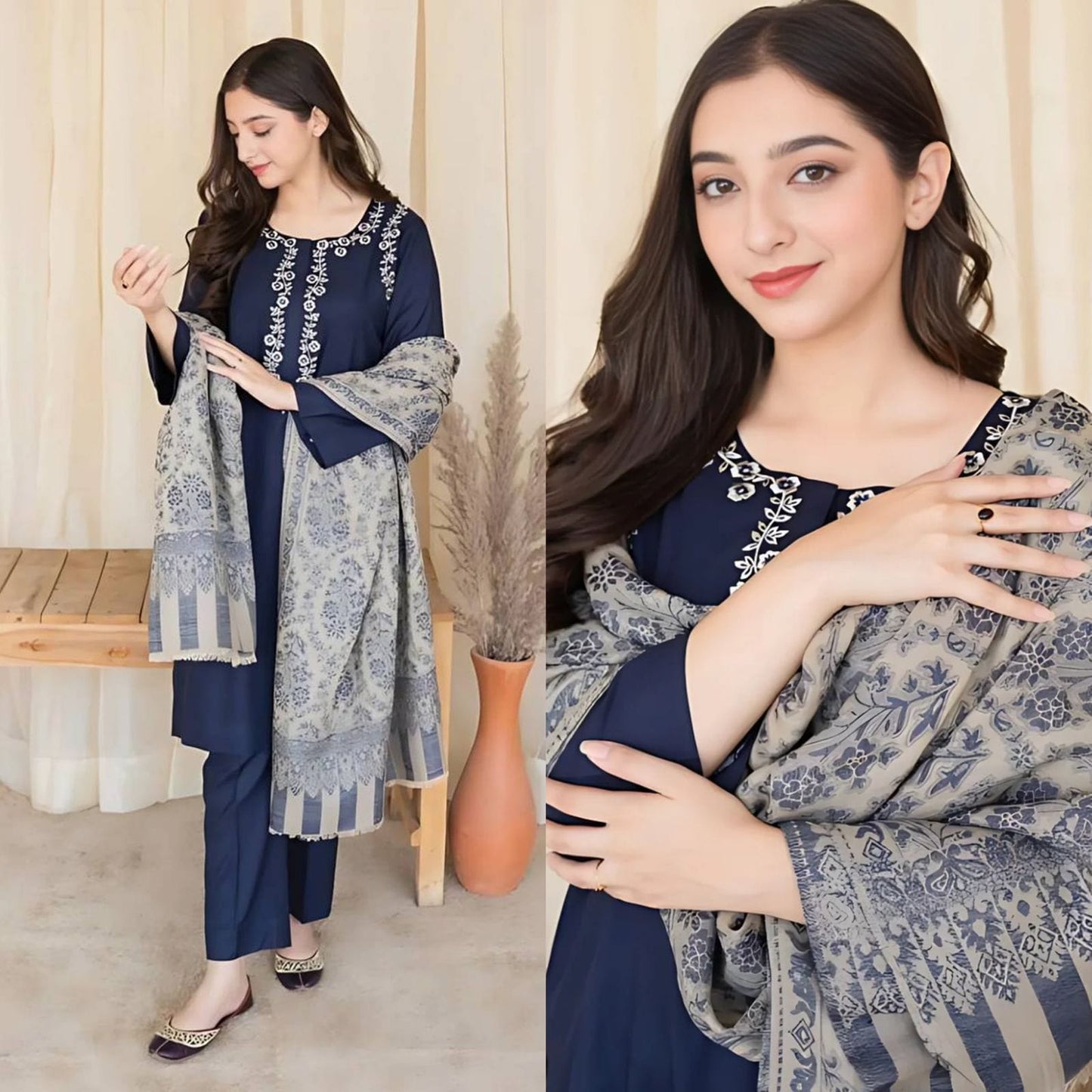 Sapphire SC-841 Blue Embroidered Lawn 3pc