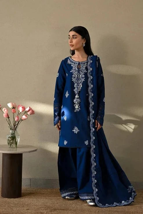 Sapphire ZB-20 Embroidered Dhanak 3pc