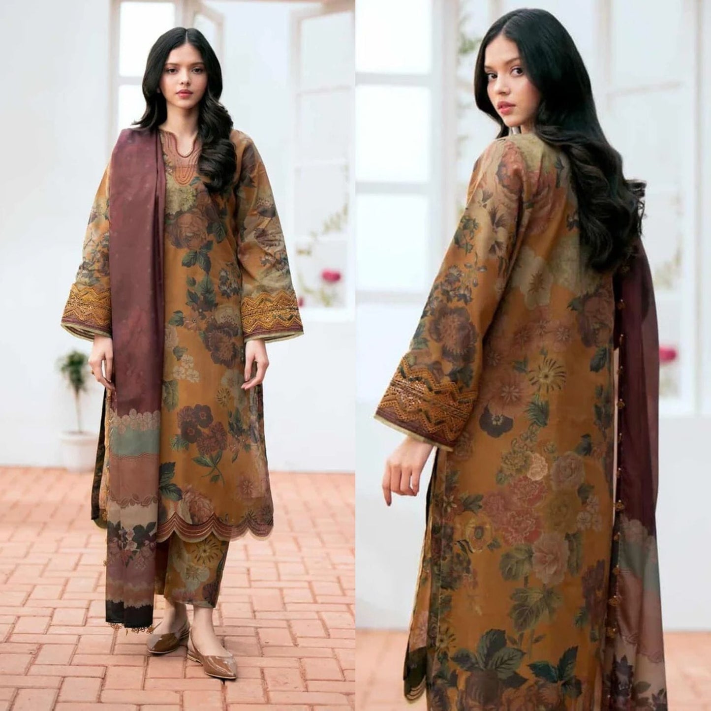 Sapphire D-788 Lawn Printed 3pc