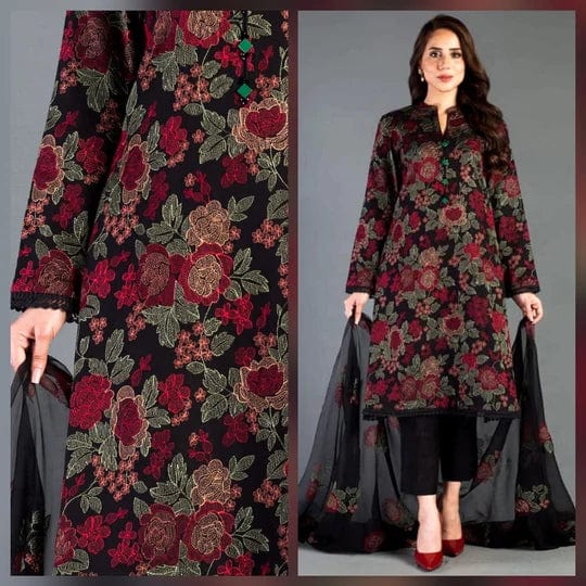 Bareeze D-345 Embroidered Lawn 3pc