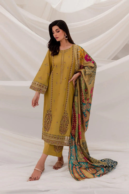 Sapphire SP-857 Embroidered Dhanak 3pc