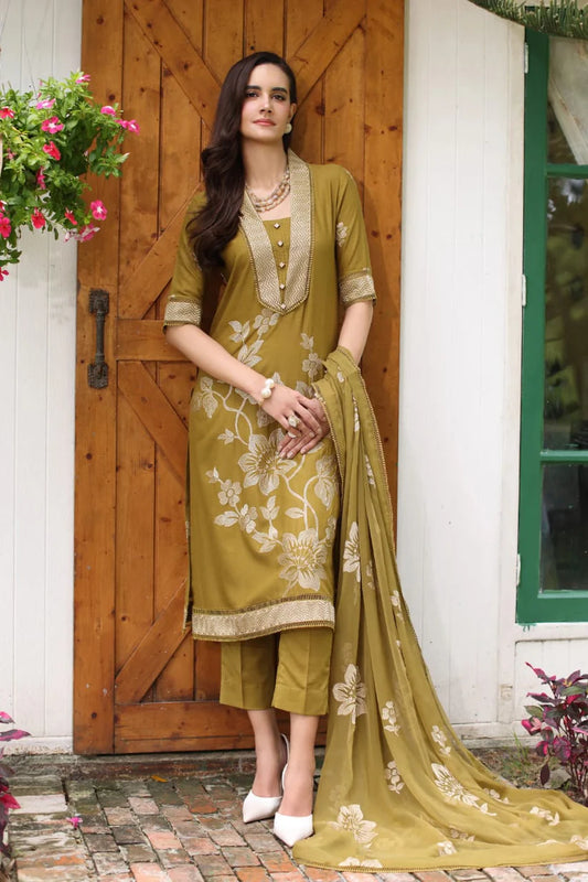 BR-86 Dhanak Embroidered 3pc