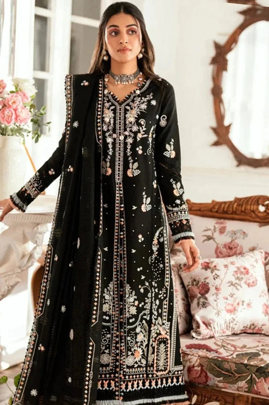 Qalamkar Ql-1050 Embroidered Dhanak 3pc