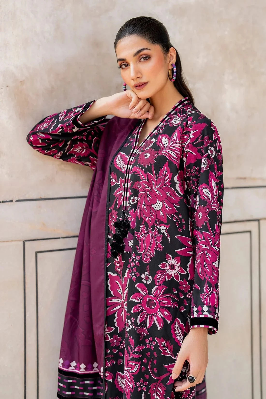 Baroque D-789 Printed Lawn 3pc