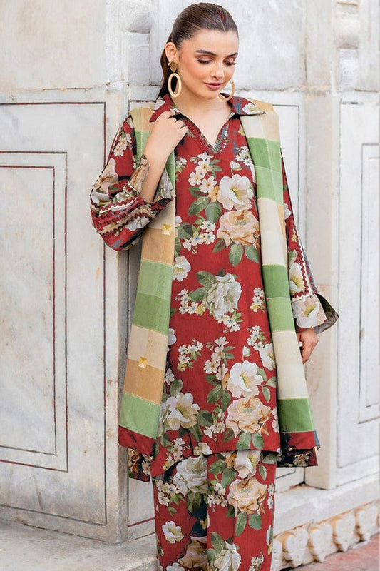 Baroque D-791 Printed Lawn 3pc