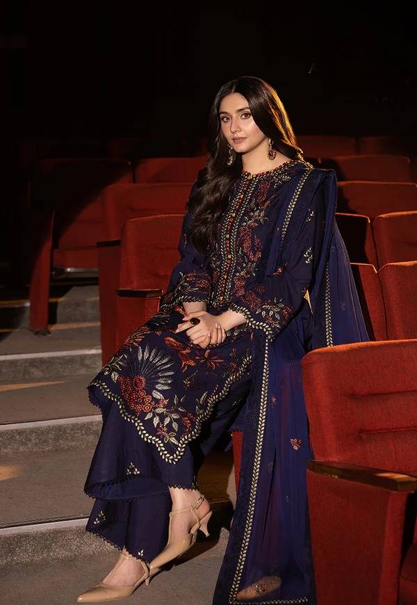Sapphire Aj-31 Embroidered Dhanak 3pc