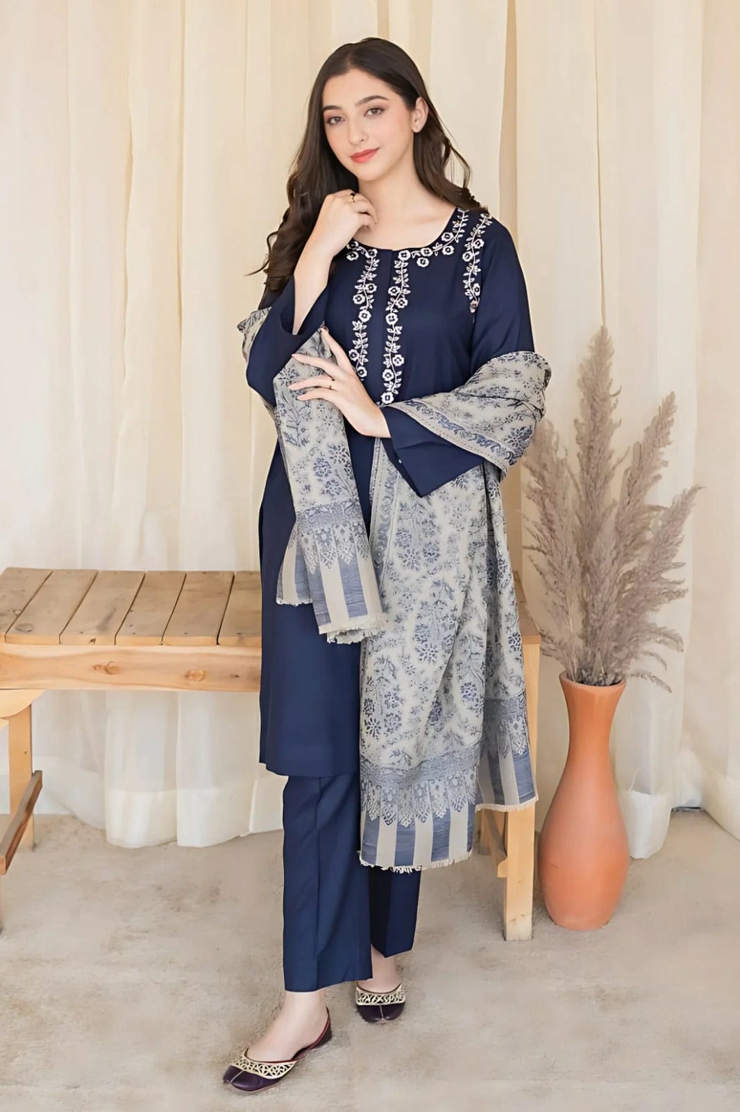 Sapphire SC-841 Blue Embroidered Lawn 3pc