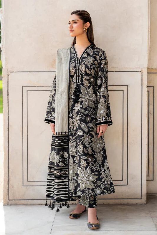 Baroque D-786 Printed Khaddar 3pc