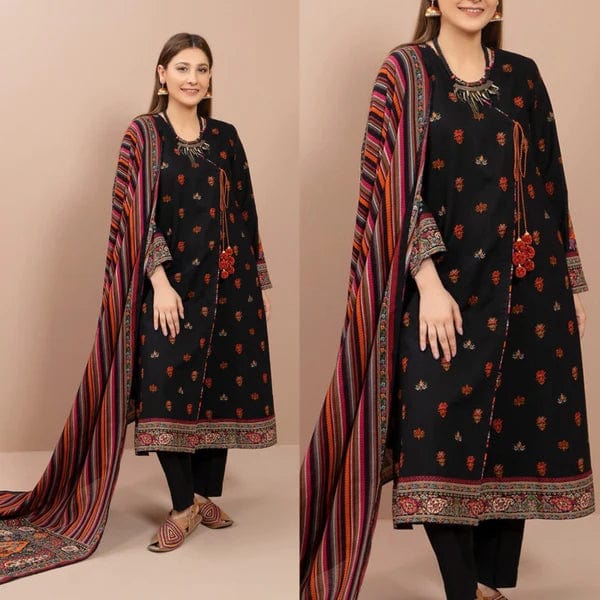 KR-890 Dhanak Embroidered 3pc Wt