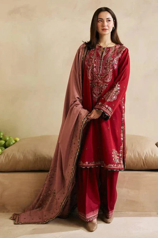 Coco CC-112 Embroidered Dhanak 3pc