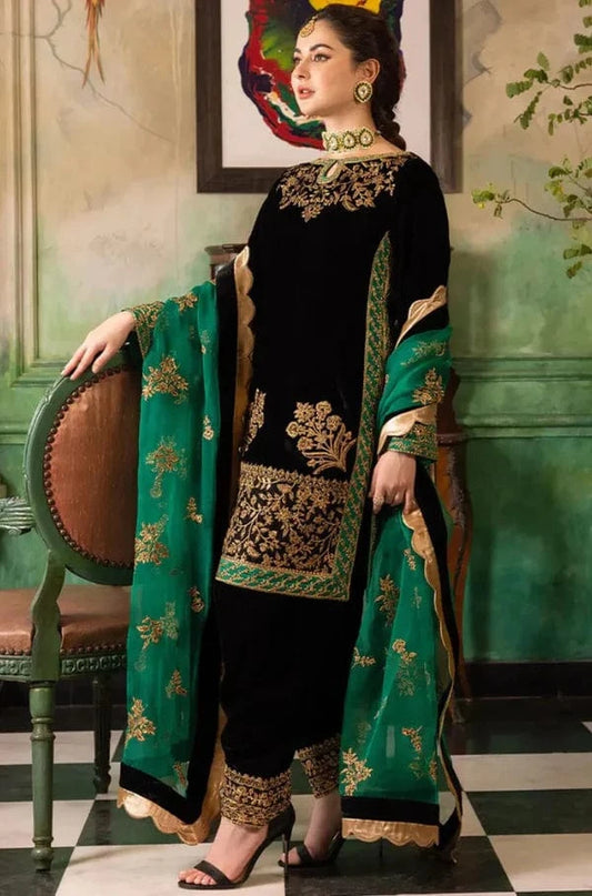 Zainab Chottani ZC-009 Velvet Embroidered 3pc