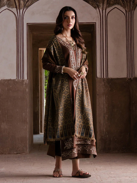 Eid Collection COCO-223 Dhanak Embroidered 3Pc