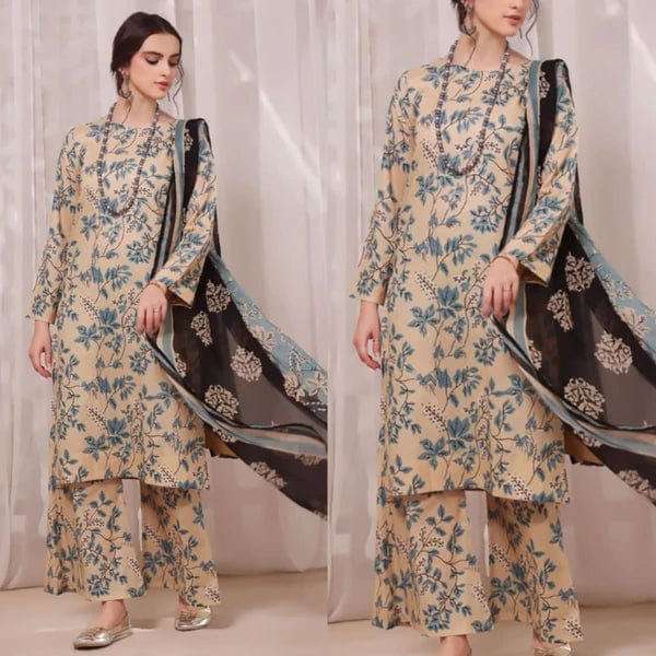 FF-01 Printed Airjet Viscous Silk 3pc Wt