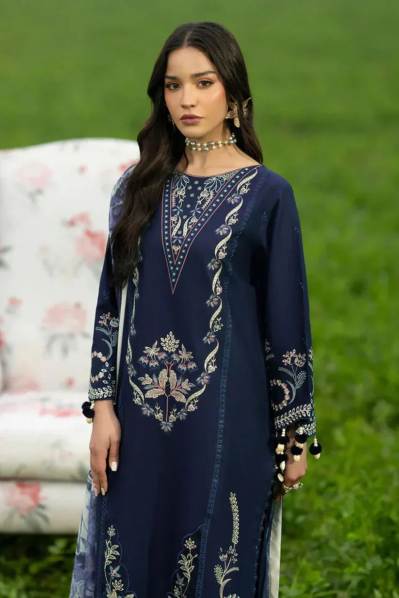 Izel D-282 Embroidered Lawn 3pc