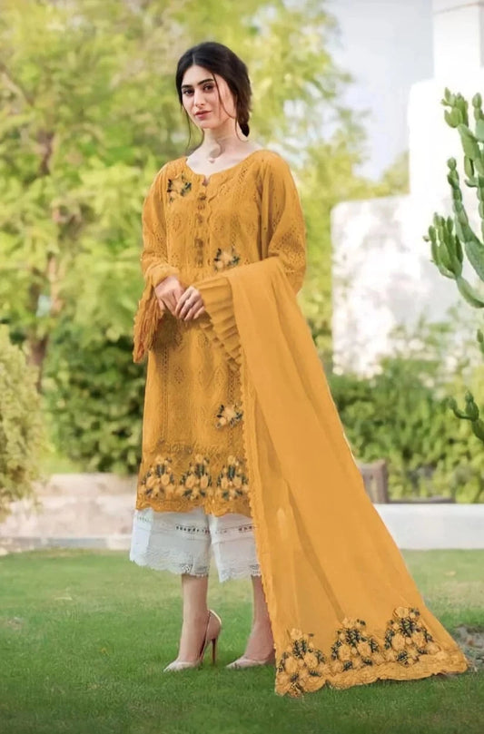 Bareeze BR-5027 Dhanak Embroidered 3pc