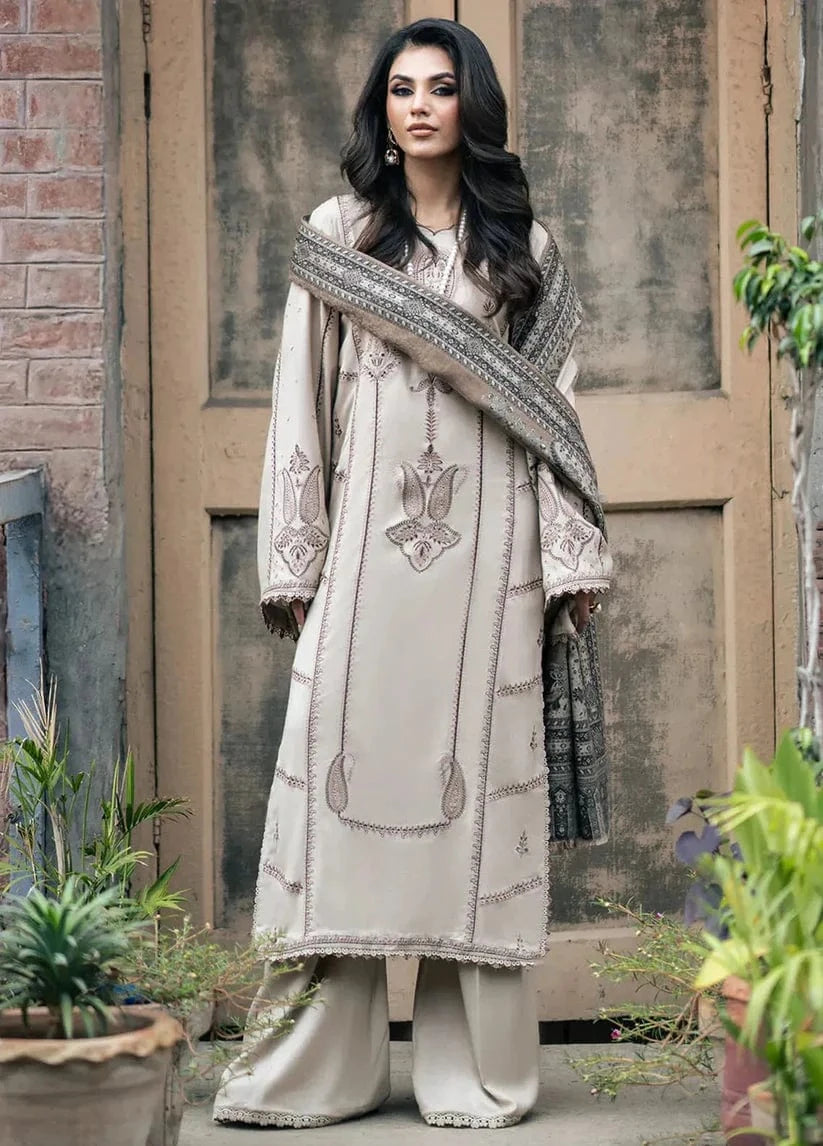 Sapphire D-168 Embroidered Dhanak 3pc