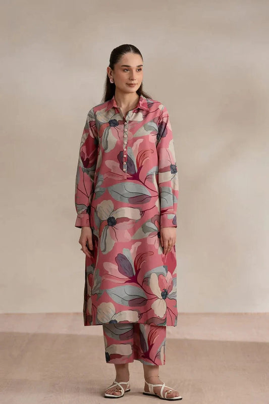 D-730 Printed Silk 2pc Wt