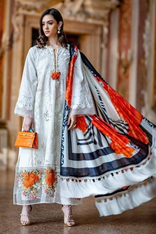 Sapphire SS-100 Embroidered lawn 3pc