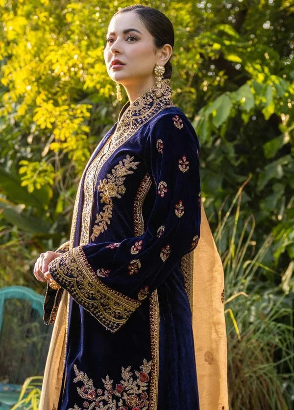 Zainab Chottani ZC-737 Velvet Embroidered 3pc