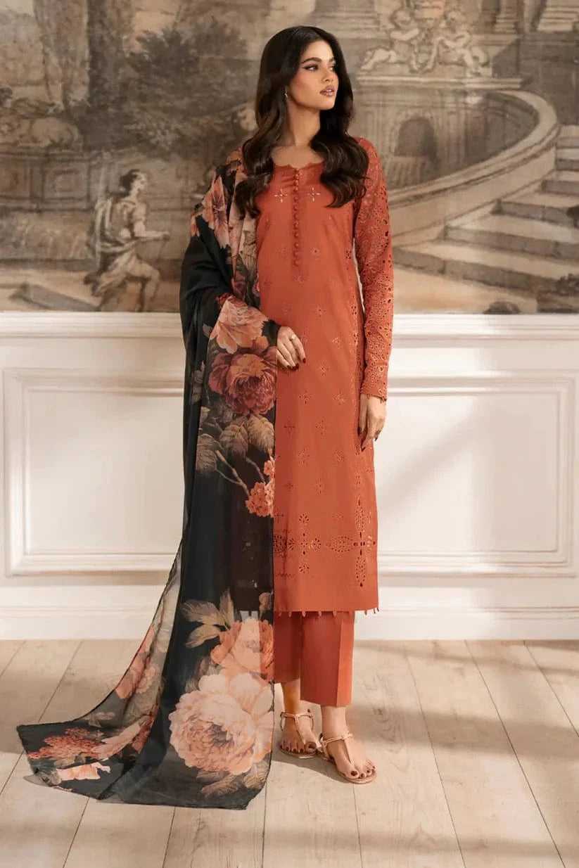 Iznik D-137 Dhanak Embroidered 3Pc Wt