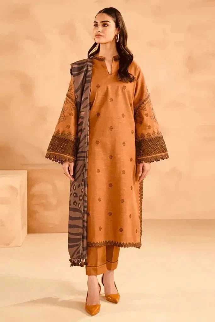 Nishat CH-01 Embroidered Dhanak  3pc