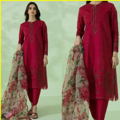Sapphire SPW-751 Embroidered Dhanak 3pc