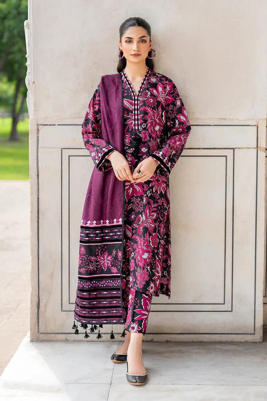 Baroque D-789 Printed Lawn 3pc