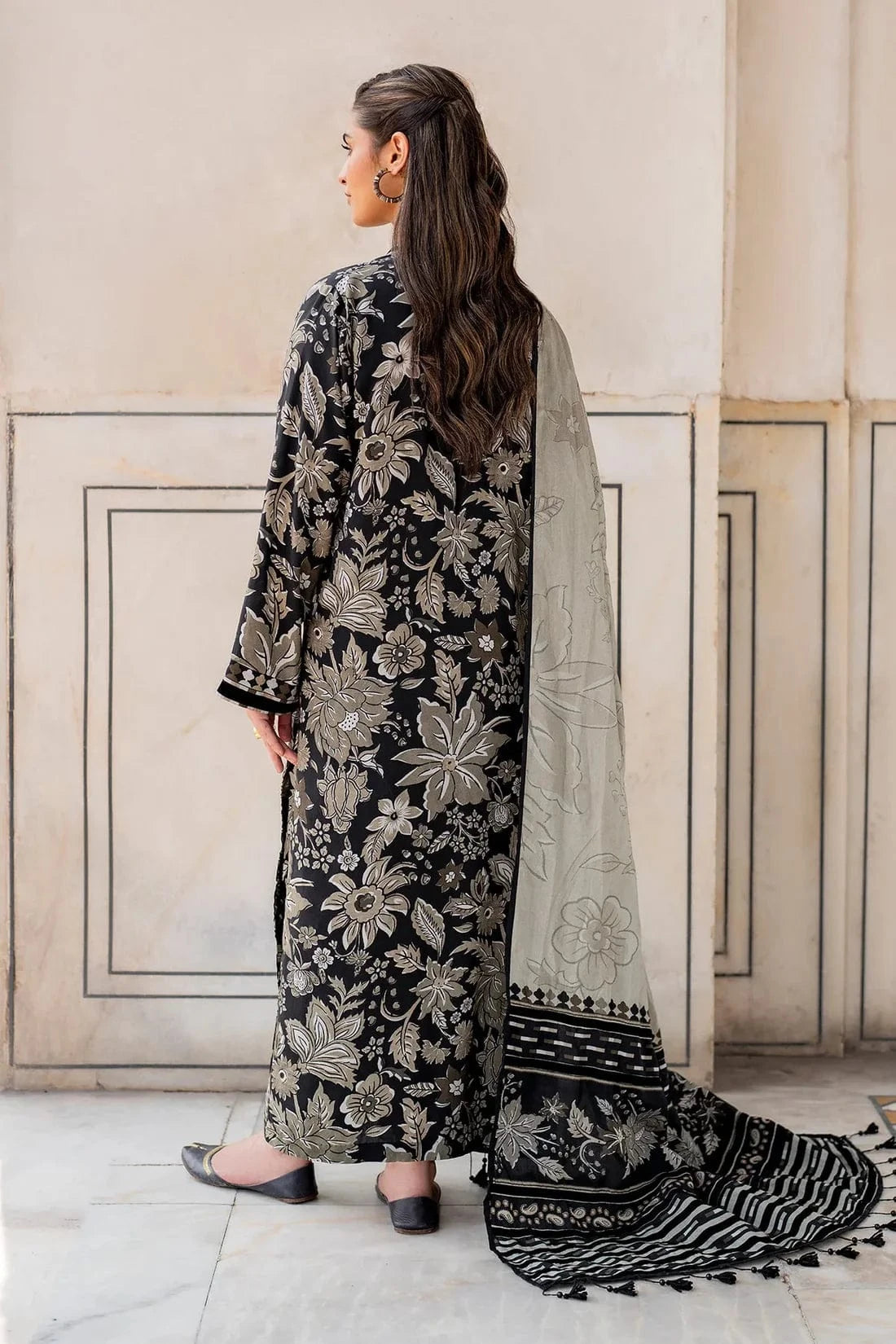 Baroque D-786 Printed Lawn 3pc