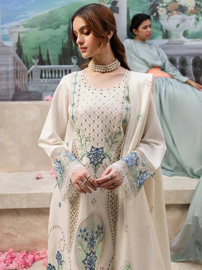 Qalamkaar QL-1024 Chikenkari Embroidered lawn 3pc