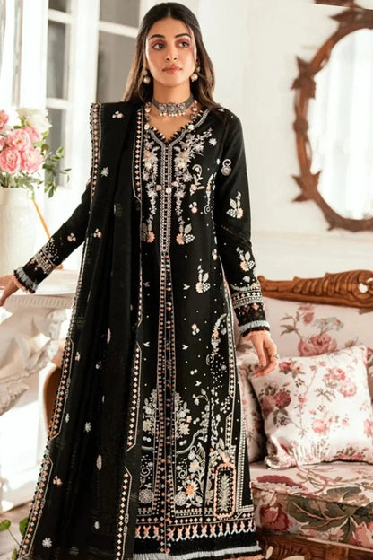 Qalamkar Ql-1050 Embroidered Dhanak 3pc