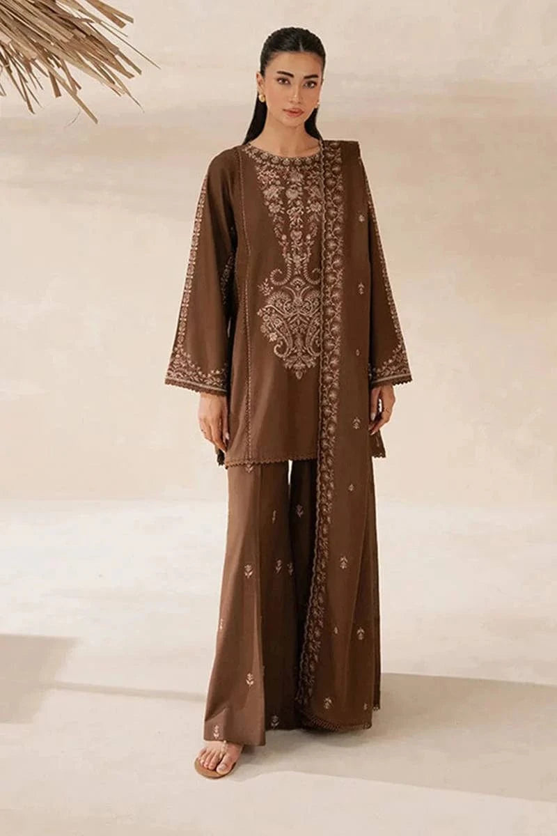 Sapphire D-70 Dhanak Embroidered 3Pc Wt