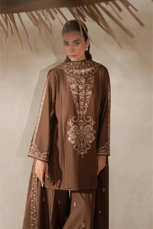 Sapphire D-70 Dhanak Embroidered 3Pc Wt