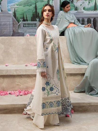 Qalamkaar QL-1024 Chikenkari Embroidered lawn 3pc