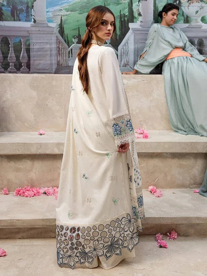 Qalamkaar QL-1024 Chikenkari Embroidered lawn 3pc