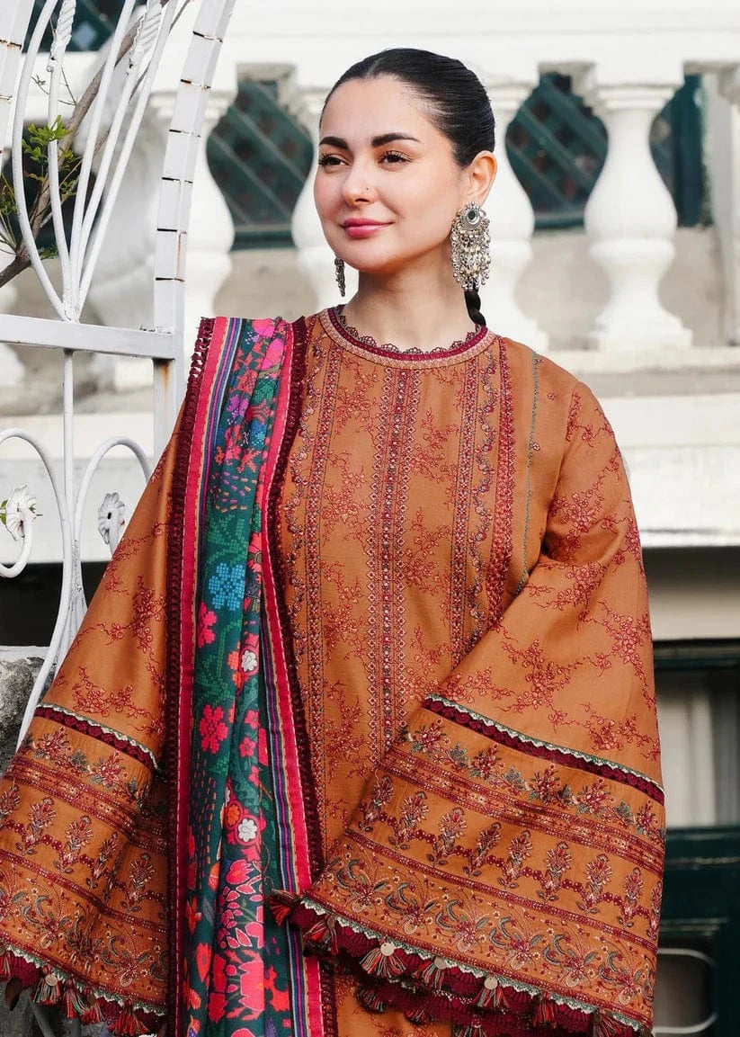 Laam D-65 Dhanak Embroidered 3Pc Wt