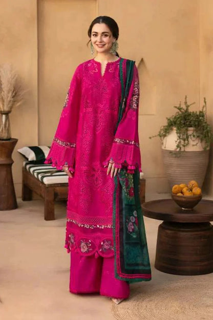Qalamkaar QL-1036 Chikenkari Embroidered Dhanak 3pc