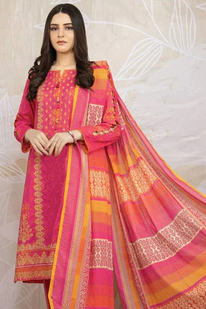 Eden Robe D-718 Printed Khaddar 3pc