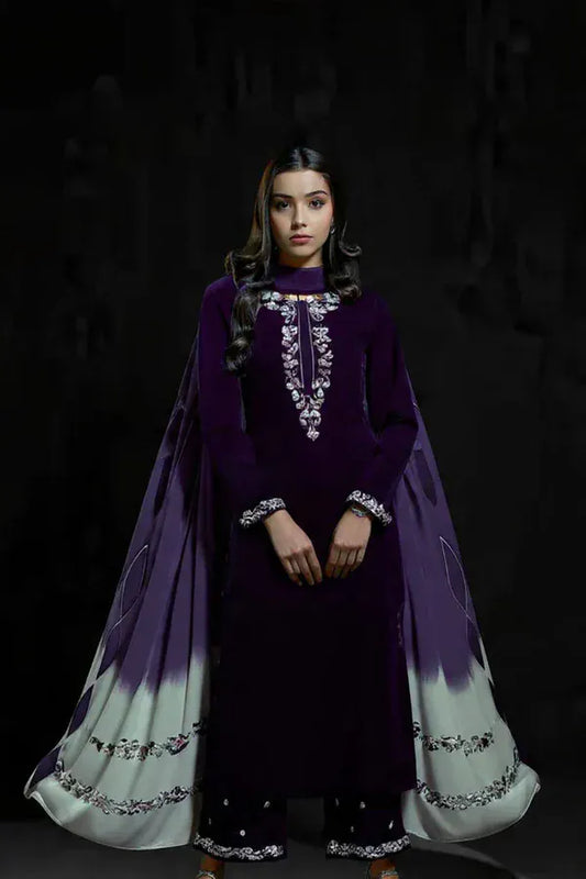 ZC-120 AA Velvet Embroidered 3pc