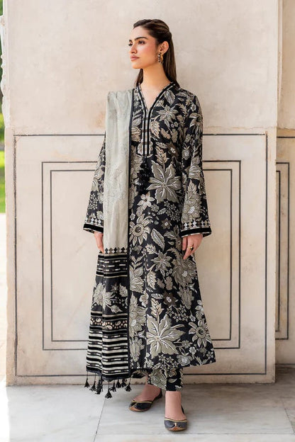 Baroque D-786 Printed Khaddar 3pc