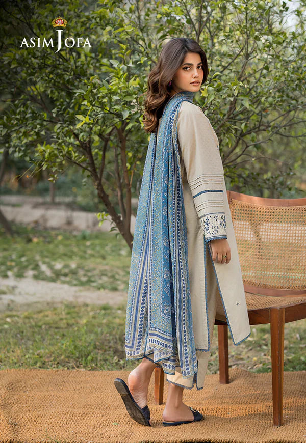 Asim Jofa AJ-142 Embroidered Lawn 3pc
