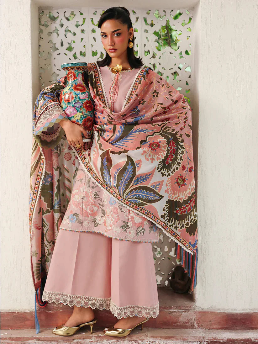 Bin ilyas D-287 Embroidered Lawn 3pc