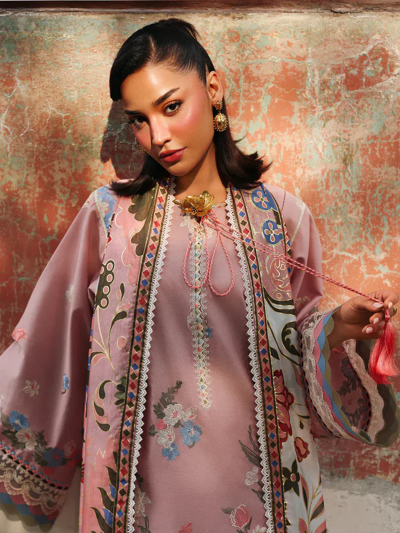 Bin ilyas D-287 Embroidered Lawn 3pc