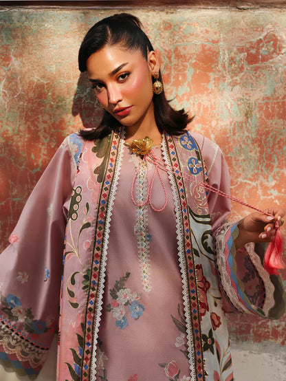 Bin ilyas D-287 Embroidered Lawn 3pc