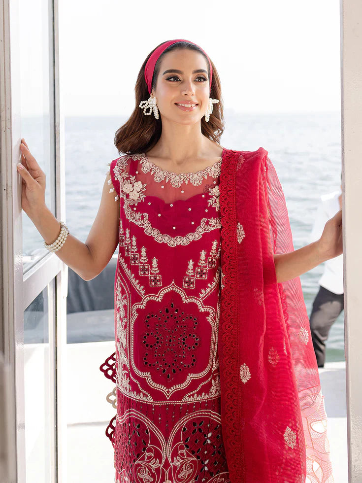 Parishay D-284 Embroidered Lawn 3pc