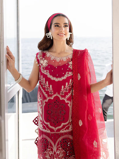 Parishay D-284 Embroidered Lawn 3pc