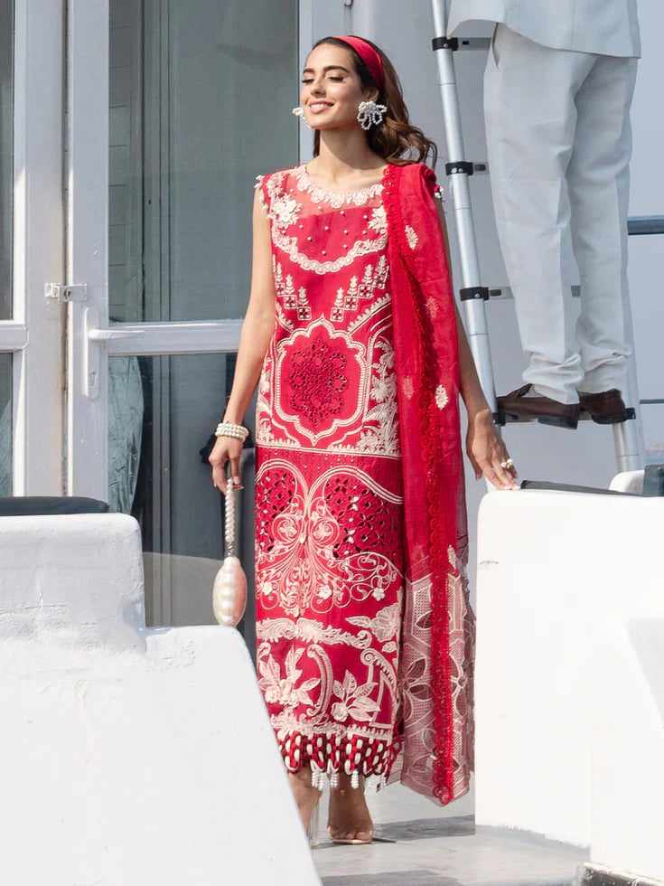 Parishay D-284 Embroidered Lawn 3pc